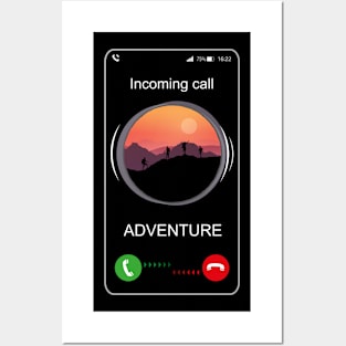 Incoming Call Adventure - Funny Call Posters and Art